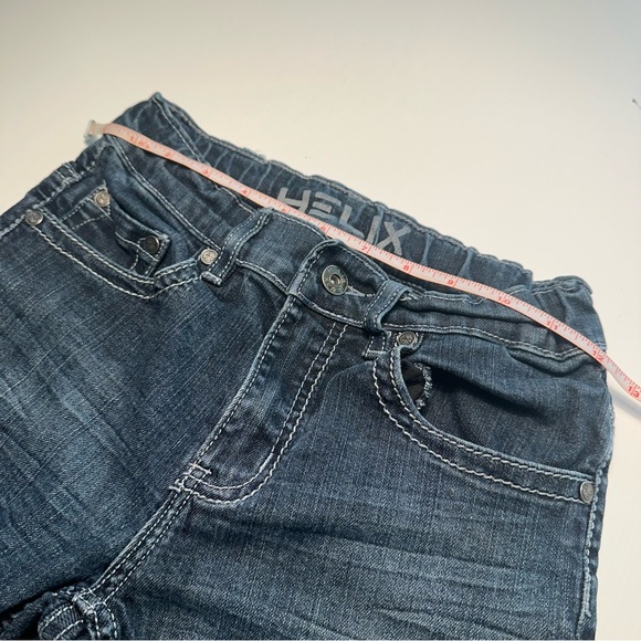 HELIX DARK WASH SLIM BOOT CUT JEANS YOUTH SIZE 12 - Picture 15 of 16